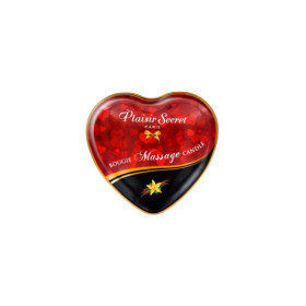 Mini bougie de massage à la vanille boîte coeur 35ml 